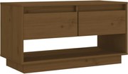 vidaXL Comodă TV, maro miere, 74x34x40 cm, lemn masiv de pin