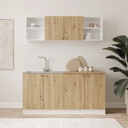 Set Bucatarie Sena, Stejar Artisan/Alb, L 160 cm