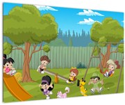 Tablou - Copii la locul de joacă (90x60 cm)