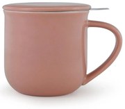 Cana pentru ceai cu infuzor si capac Viva Scandinavia Minima Eva V81450, 350 ml, Portelan, Roz