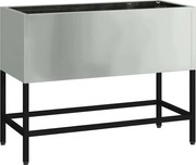 vidaXL Ghiveci ridicat pentru grădină Argintiu 60 x 26 x 45 cm