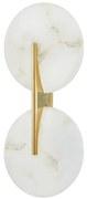 Aplica de perete LUX, Ambientala, Otel, Alabastru, Asteria 418-21-VB-CE HVL
