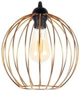Lustră pe cablu MATT 3xE27/60W/230V neagră/cupru