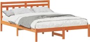 vidaXL Cadru de pat Maro 140 x 200 cm Lemn de pin masiv