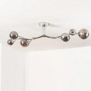 Brilagi - Lustru LED aplicat MISTEL 6xG9/3W/230V negru crom/fumuriu