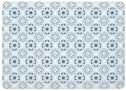 Covoraș de baie alb-albastru din diatomit 50x70 cm Atlanta – douceur d'intérieur