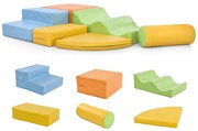 Set de 6 blocuri mari pentru joacă și cățărat, Multicolor | Aosom Romania