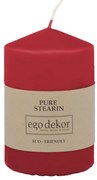 Lumânare Eco candles by Ego dekor Top, durată ardere 25 h, roșu