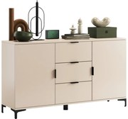 Comodă LORA, cu sertare și uși, bej