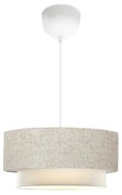 Lustra Nissya Textil Crem 30x15 cm