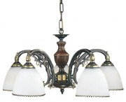 Lustra rustica suspendata cu 5 brate design italian 3800