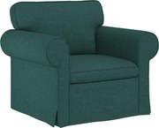vidaXL Canapea Verde închis 95 x 82 x 80 cm țesătură