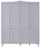 Dulap Juliette 4 Usi 177x60x209 cm ,   Eleganta Clasica pentru Camera Copiilor