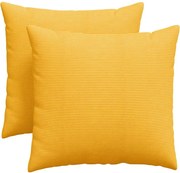 vidaXL Perne pentru canapea 2 pcs Galben Deschis 45 x 45 cm