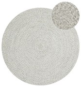 Covor alb/bej rotund de exterior ø 200 cm - NORTHRUGS