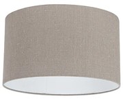 Abajur din bumbac Taupe cu interior alb 35/35/20