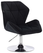 HR212N Scaun Negru Catifea