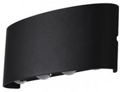 Aplica LED moderna de exterior ambientala IP54 GINNA 3 neagra ZZ AZ3484