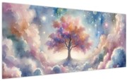 Tablou – Arborele vieții printre nori (120x50 cm)