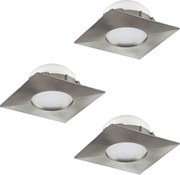 Eglo 95803 - Set 3x spoturi LED încastrate PINEDA LED/6W/230V