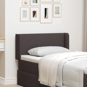 vidaXL Ureche pentru Tăblie Ajustabil Maro 16 x 40 x 4.5 cm țesătură