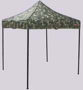 Pavilion de grădină 2x2m – din oțel, Fără pereţi laterali, Camuflaj