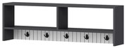Cuier de perete Sarandon Anthracite White