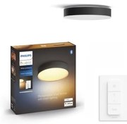 Philips - Corp de iluminat LED dimabil Hue ENRAVE S LED/9,6W/230V Ø 261 mm negru + telecomandă