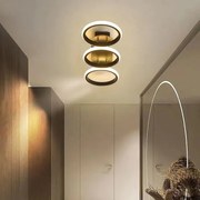 Lustra LED Plafoniera, B130-3BK, 3 Tipuri De Lumina, 54W, Negru Rotunda