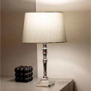 BRILAGI - Lampă de masă CERIA 1xE27/60W/230V Ø 30 cm argintie/gri