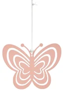 Fluture metalic de agatat PASTEL BUTTERFLY - mai multe culori Culoare: Roz