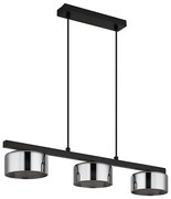 Lustră LED pe cablu Globo 16055-3HS HIGGINS 3xGX53/6W/230V fumuriu/negru