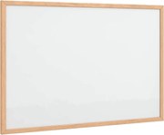 vidaXL Tablă albă magnetică cu ramă din lemn masiv de pin 60x40 cm
