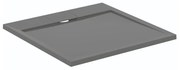 Cadita de dus patrata Ideal Standard i.life Ultra Flat S gri asfaltic 80x80 cm