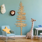 DUBLEZ | Decorațiune copac din lemn pentru perete - Conifer
