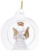 Glob de Crăciun din sticlă ø 6 cm Angel – Dakls