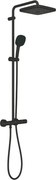 Coloana de dus cu baterie termostatata negru mat Grohe Tempesta Cosmopolitan 250 Cube