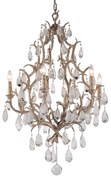 Candelabru LUX realizat manual din fier forjat, cu 6 brate, AMADEUS 6