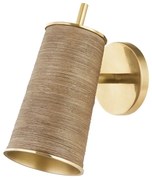 Aplica de perete LUX, Metal, Rattan, Delran