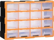 vidaXL Organizator cu 16 sertare medii, 52x16x37 cm