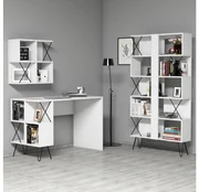 Set mobilier birou Likime 1 (alb + negru). Promo -17%. 1095025