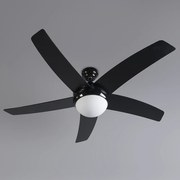 Ventilator de tavan negru cu imprimeu lemn 132cm cu telecomandă - Cool