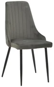Scaun Bucatarie/Dining Azmer Catifea Gri Inchis