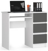 Masă PC Benicio (Alb + grafit gri) (D). 1070847