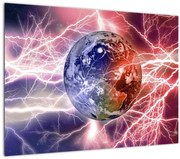 Tablou - Globul pământen în curenți (70x50 cm)
