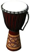 Tobă africană Djembe, 70 cm - sculptată manual