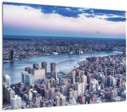 Tablou pe sticlă cu New York (70x50 cm)