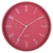 Karlsson 5988RD ceas de perete design, roz,diametru 30 cm