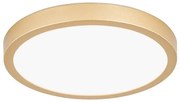 Plafoniera LED moderna design slim Lero 23cm auriu mat