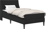 vidaXL Cadru de pat cu saltea cu saltea Negru 80 x 200 cm Catifea